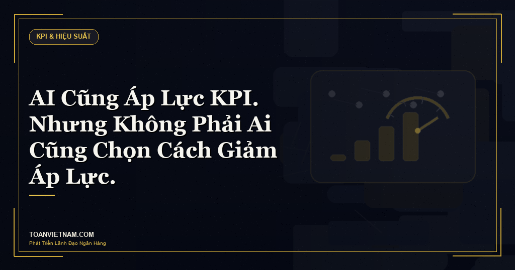 AI cũng áp lực KPI nhưng không phải ai cũng chọn cách giảm áp lực